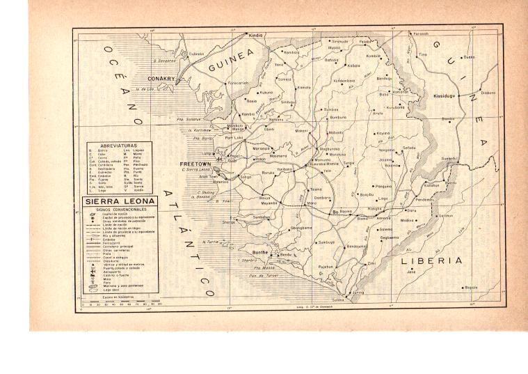 LAMINA 38846: Mapa de Sierra Leona