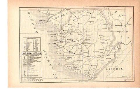 LAMINA 38846: Mapa de Sierra Leona