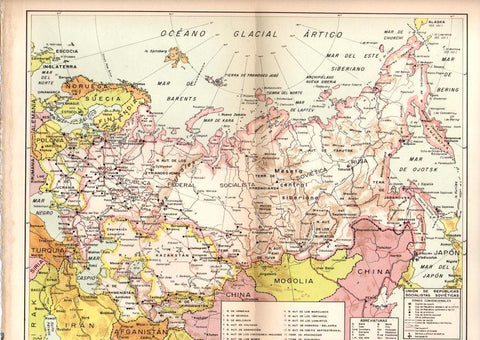 LAMINA 38835: Mapa de la URSS