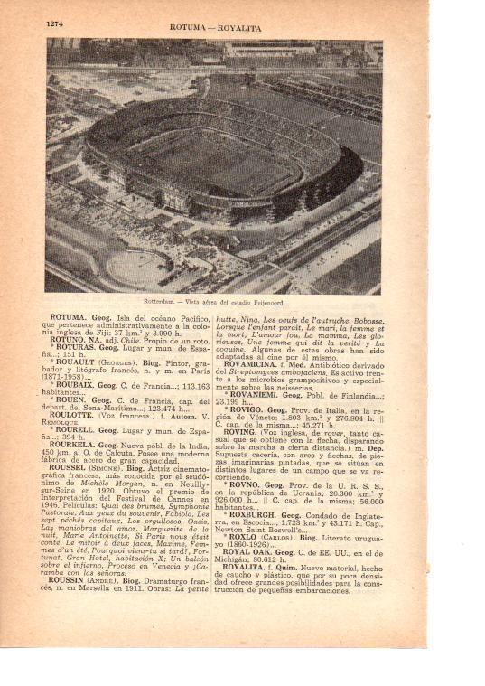 LAMINA 38834: Vista aerea del estadio Feijenoord, Rotterdam, Holanda