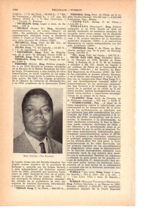 LAMINA 38870: Moise Tshombe