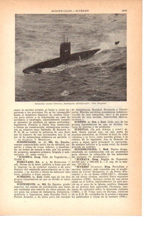LAMINA 38852: Submarino nuclear Dreadnought