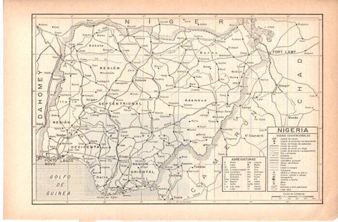 LAMINA 38789: Mapa de Nigeria
