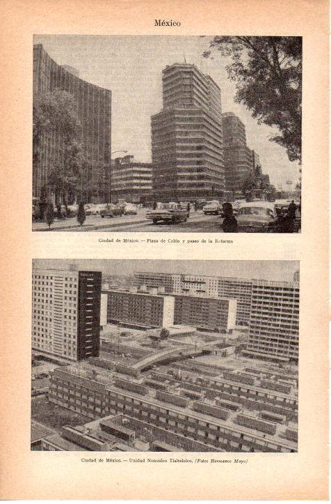 LAMINA 38777: Plaza de Colon y Unidad Nonoalco Tlaltelolco en Mexico DF