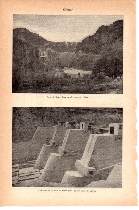 LAMINA 38775: Presa de Santa Rosa en Mexico