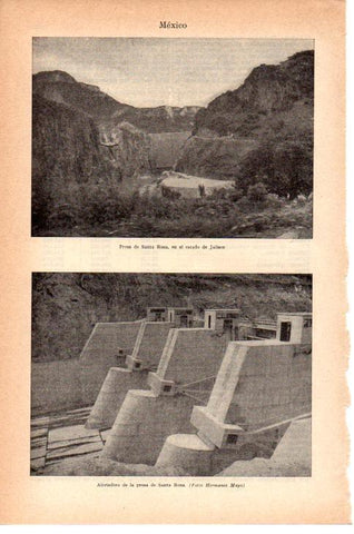 LAMINA 38775: Presa de Santa Rosa en Mexico