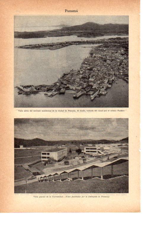 LAMINA 38802: Vista de la ciudad de Panama y de la Universidad de Panama