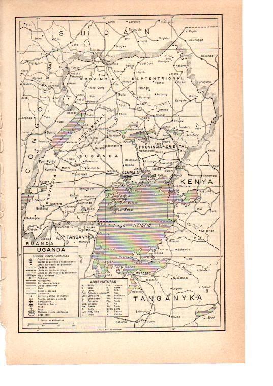LAMINA 38877: Mapa de Uganda