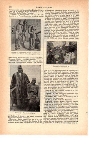LAMINA 38937: Imágenes de Dahomey, Africa