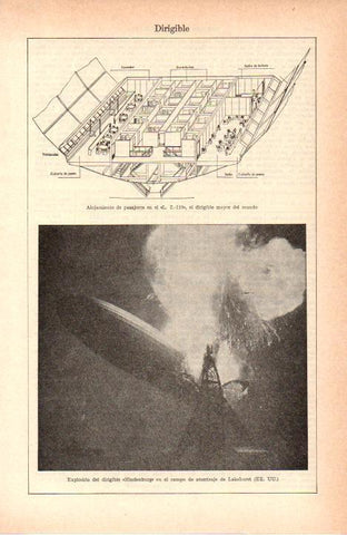 LAMINA 38959: Explosion del dirigible Hindenburg