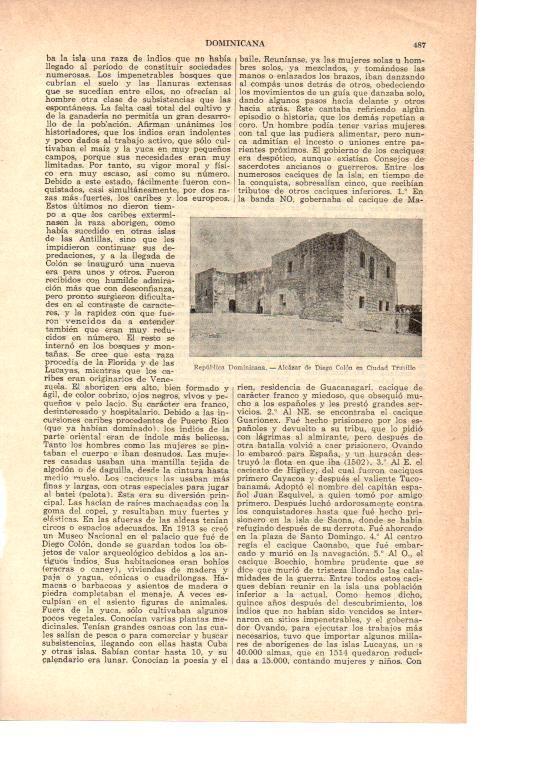 LAMINA 38960: Alcazar de Diego Colon en Ciudad Trujillo, Republica Dominicana
