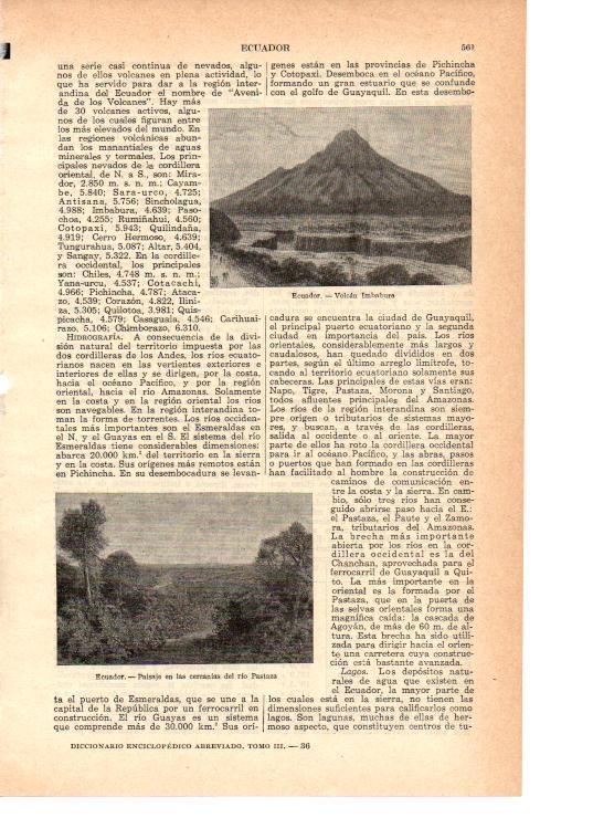 LAMINA 38970: Volcan Imbabura, Ecuador