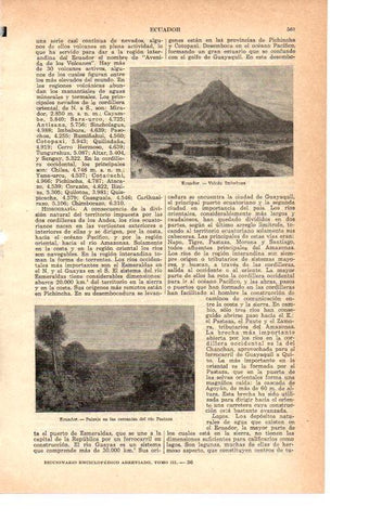 LAMINA 38970: Volcan Imbabura, Ecuador
