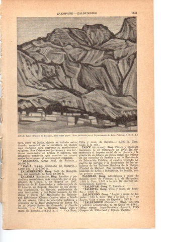 LAMINA 38900: Paisaje de Tuxpan, por Alfredo Zalce