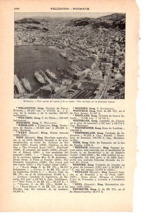 LAMINA 38894: Vista parcial del puerto de Washington, Estados Unidos