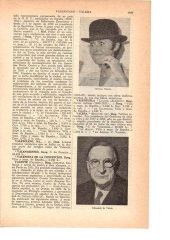 LAMINA 38883: Caterina Valente y Edmundo de Valera