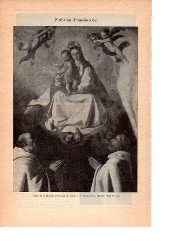 LAMINA 38904: Virgen de la Merced, por Zurbaran