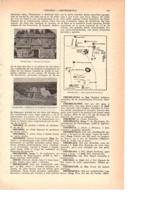 LAMINA 38929: Plano y edificios de Chichen Itza, MExico