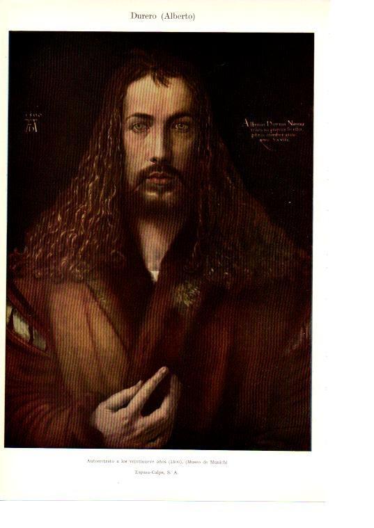 LAMINA 38924: Autorretrato, por Alberto Durero