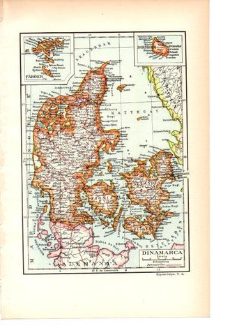 LAMINA 38922: Mapa de Dinamarca