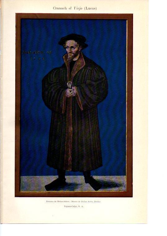 LAMINA 38907: Retrato de Melanchthon, por Cranach el Viejo