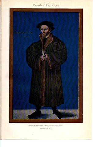 LAMINA 38907: Retrato de Melanchthon, por Cranach el Viejo