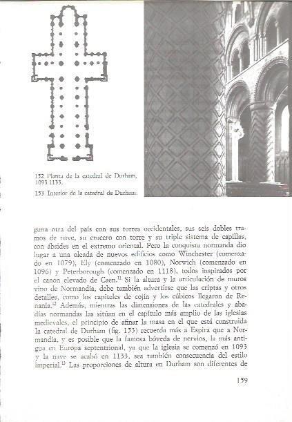 LAMINA V02592: Planta e interior de la catedral de Durham