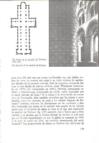 LAMINA V02592: Planta e interior de la catedral de Durham