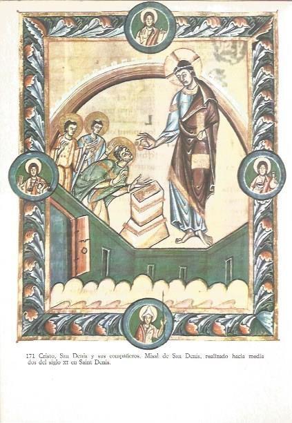 LAMINA V02602: Cristo San Denis y compañeros, Misal de San Denis