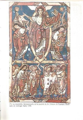 LAMINA V02604: La Ascension, Sacramentario de la Catedral de Saint Etienne de Limoges