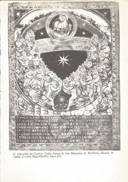 LAMINA V02556: Adoracion del Cordero, Codex Aureus de San Emmeram de Ratisbora.