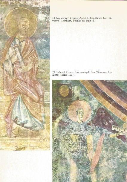 LAMINA V02563: Fresco Apostol en Capilla en San Silvestre, Goldbach y Fresco un Arcangel en San Vincenzo, Galliano