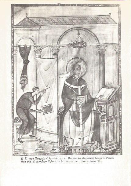 LAMINA V02565: El papa Gregorio el Grande por el Maestro del Registrum Gregorii