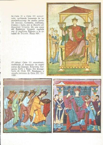 LAMINA V02566: Orion II y Orion III por el Maestro del Registrum Gregorii y Oton II del Evangeliario de Oton III