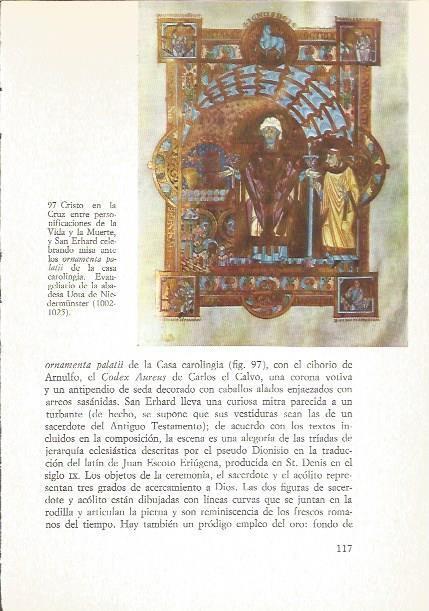 LAMINA V02572: Cristo en la Cruz del Evangeliario de la abadesa Uota de Niedermunster