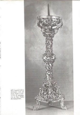 LAMINA V02610: Candelabro donado al monasterio de San Pedro de Gloucester