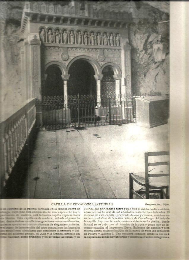 LAMINA V02644: Capilla de Covadonga en Asturias