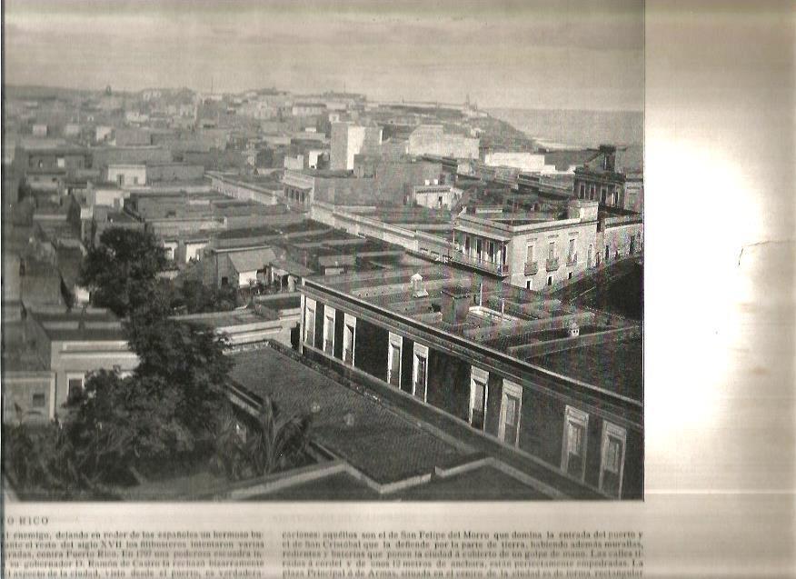 LAMINA V02652: Vista de San Juan de Puerto Rico