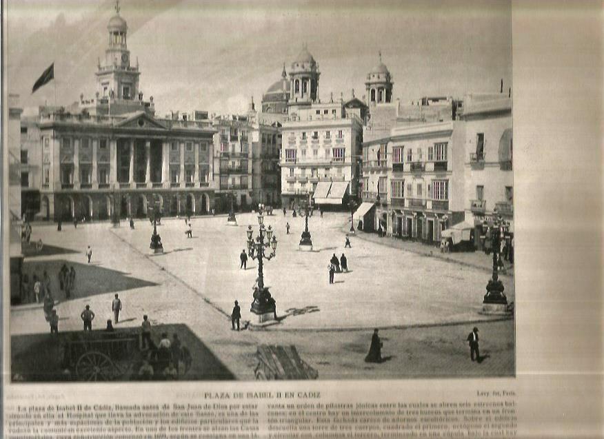 LAMINA V02654: Plaza de Isabel II, Cadiz