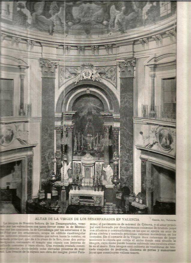 LAMINA V02659: Altar de la Virgen de los Desamparados, Valencia