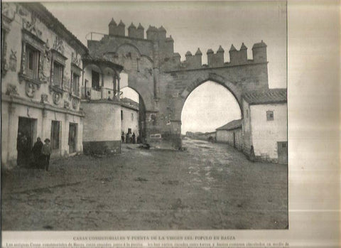 LAMINA V02662: Casas consistoriales y puerta de la Virgen del Populo, Baeza