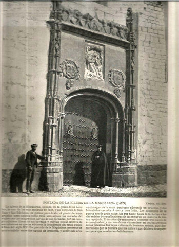 LAMINA V02668: Portada de la iglesia de la Magdalena, Jaen