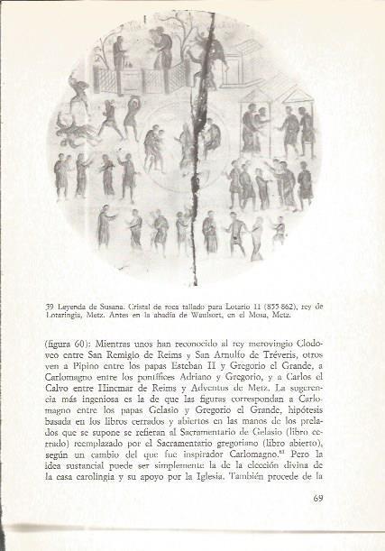 LAMINA V02555: Leyenda de Susana, cristal de roca tallado para Lotario II. Metz