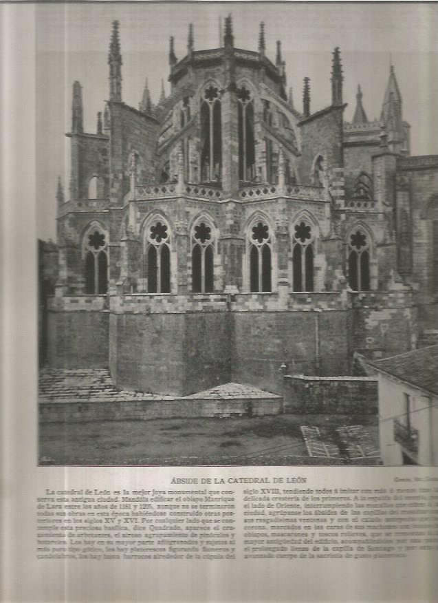 LAMINA V02628: Abside de la catedral de Leon