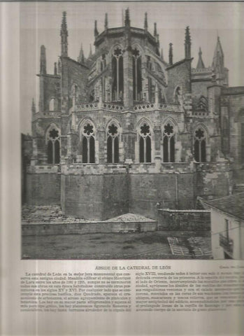 LAMINA V02628: Abside de la catedral de Leon