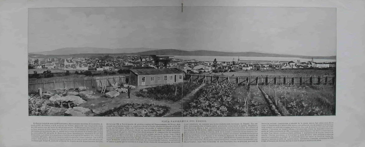 LAMINA V02634: Vista panoramica del Ferrol