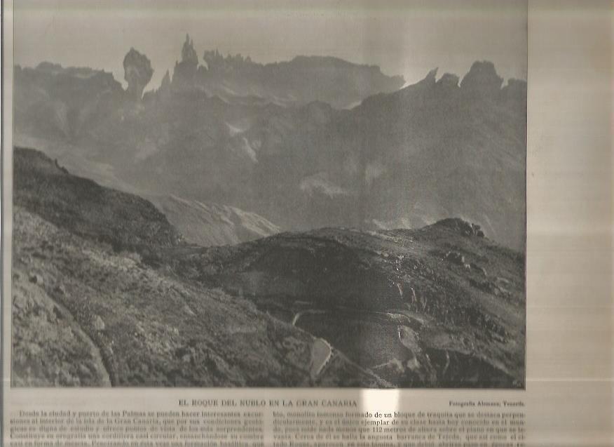 LAMINA V02627: El Roque del Nublo en Gran Canaria