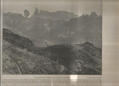 LAMINA V02627: El Roque del Nublo en Gran Canaria