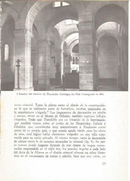 LAMINA V02529: Interior del oratorio de Theodulfo. Germigny-des-Pres, Francia