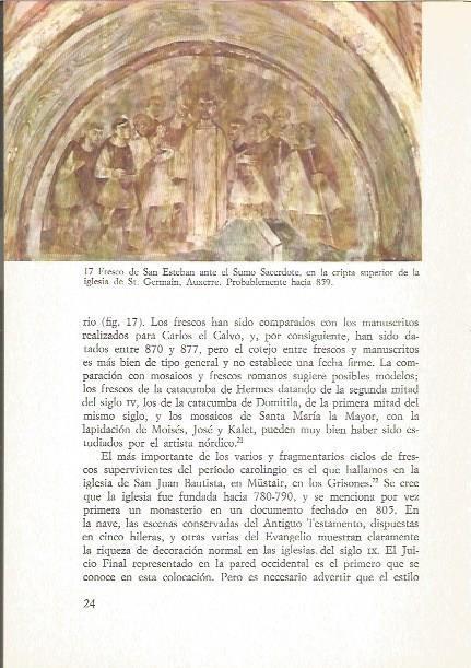 LAMINA V02533: Fresco de San Esteban, iglesia de St. Germain, Auxerre